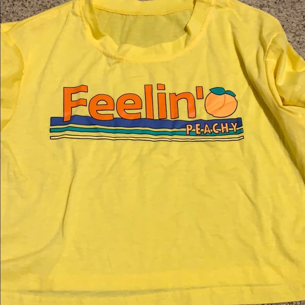 “Feelin Peachy” cropped shirt